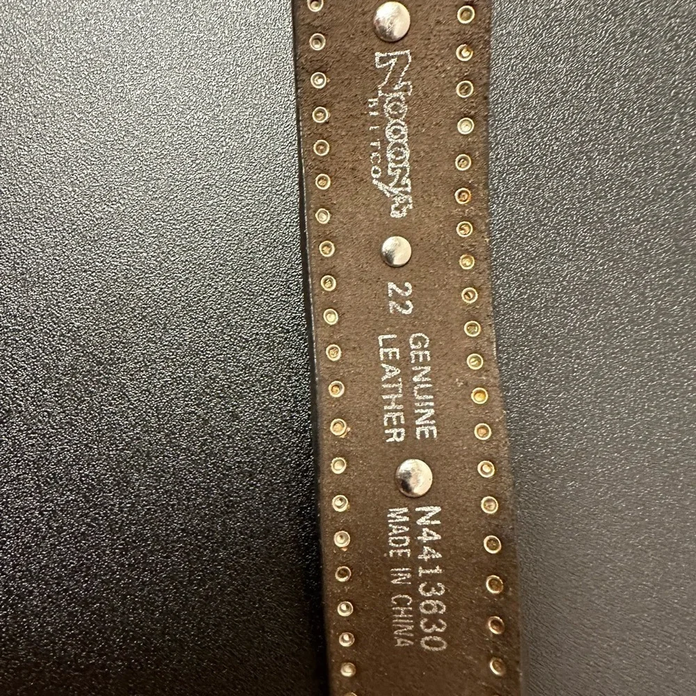 Girls Nicona genuine leather belt size 22 - Picture 4 of 5